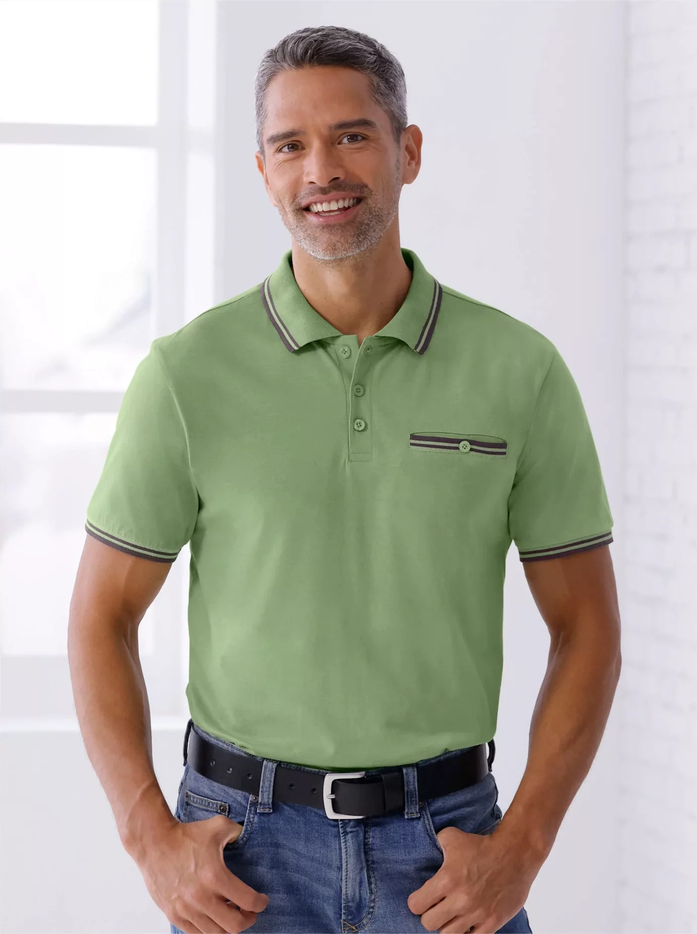 Classic Poloshirt "Kurzarm-Poloshirt", (1 tlg.) günstig online kaufen
