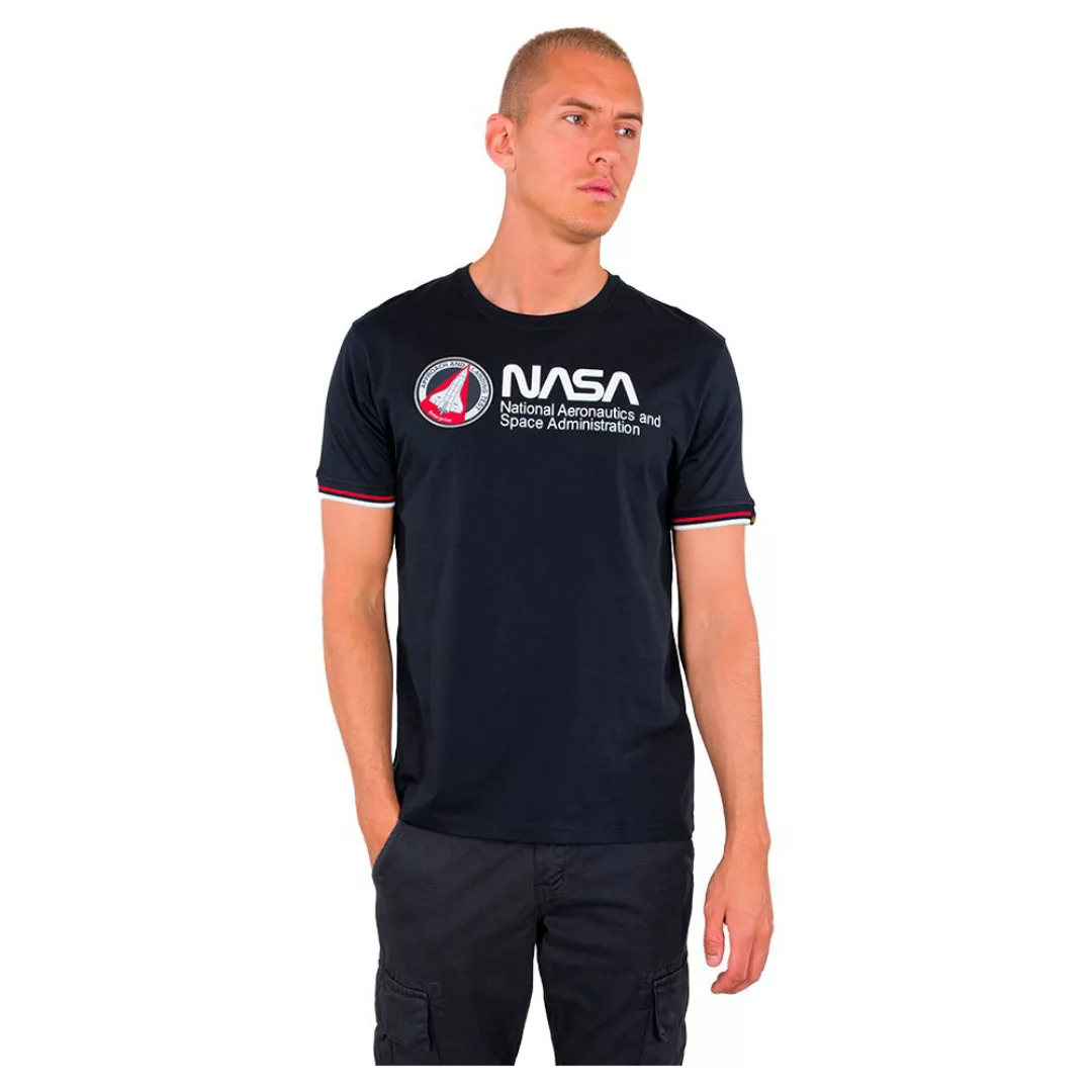 Alpha Industries Nasa Retro Kurzärmeliges T-shirt M Rep.Blue günstig online kaufen