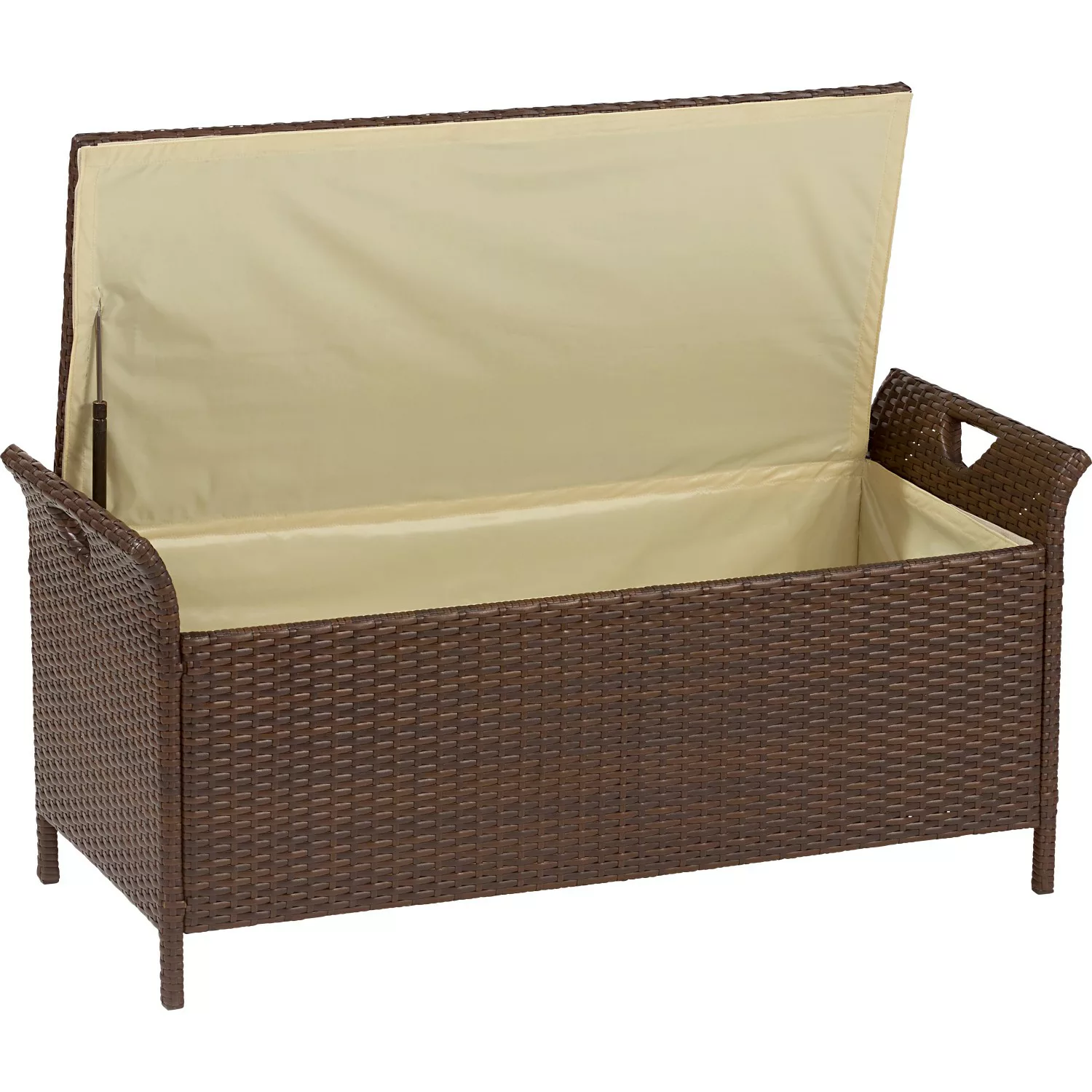 Kissenbox Davenport Braun 49 cm x 108 cm x 46 cm günstig online kaufen