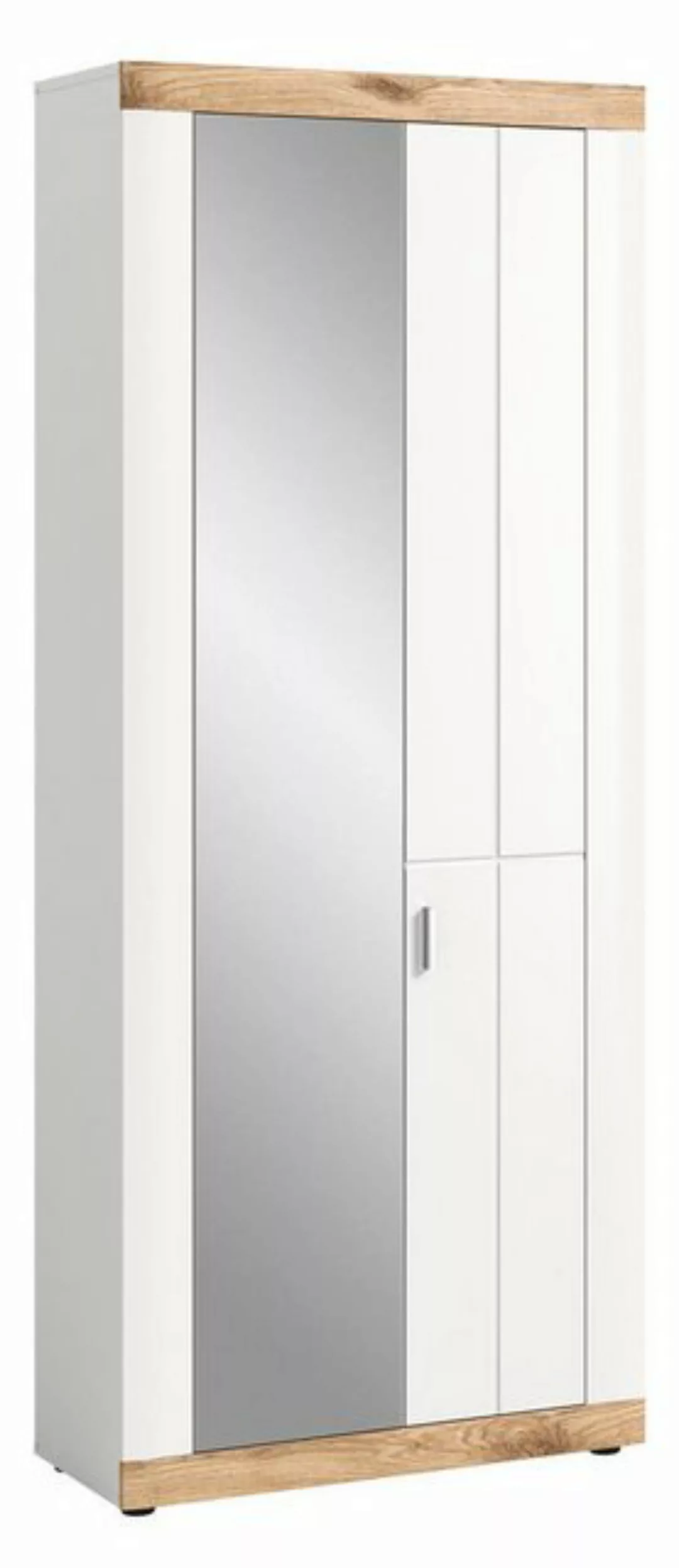 möbelvita Garderobenschrank Rio Garderobenschrank B/H/T 77x193x37 in weiß günstig online kaufen