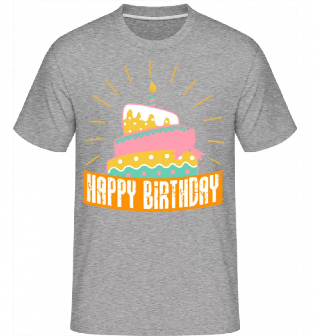 Happy Birthday Kuchen · Shirtinator Männer T-Shirt günstig online kaufen
