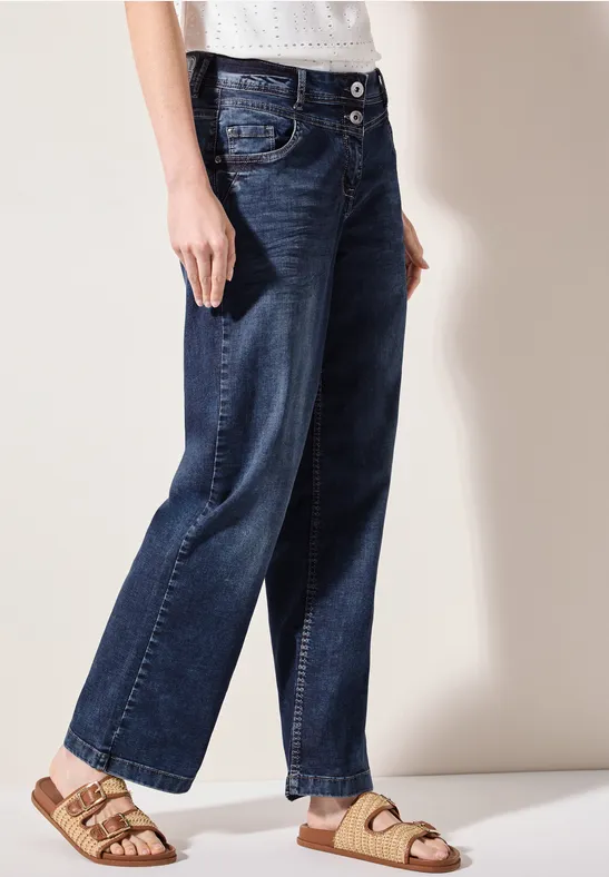 Cecil Weite Jeans, softer Materialmix günstig online kaufen