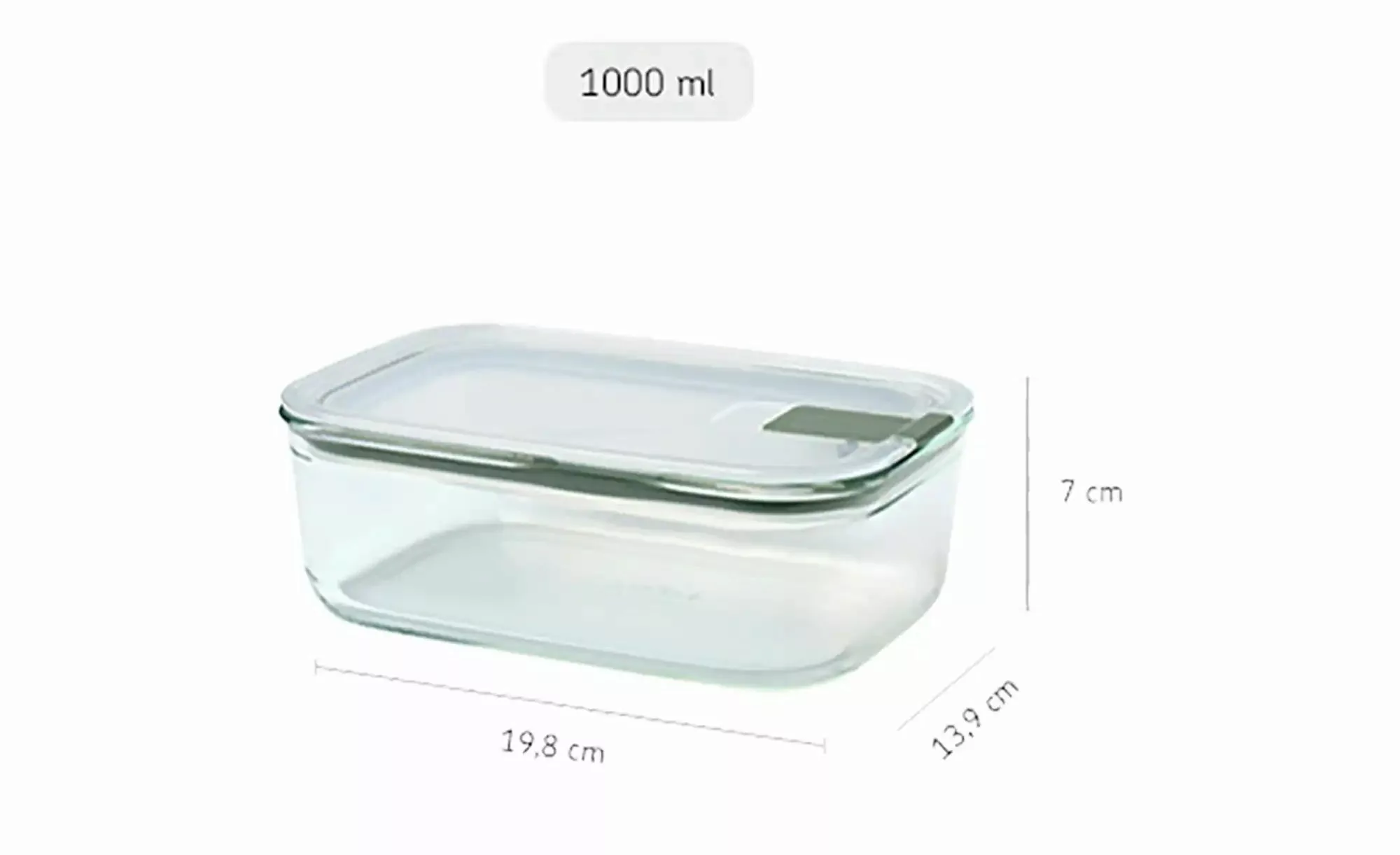 Mepal Vorratsdose  Easy Clip ¦ transparent/klar ¦ Glas , Kunststoff, Siliko günstig online kaufen