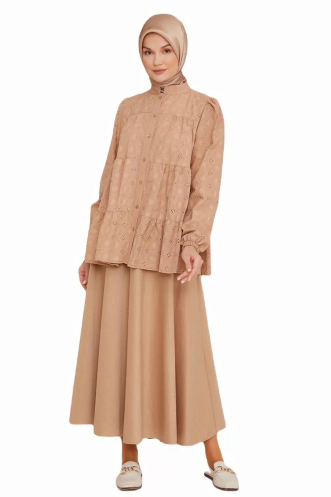 ARMİNE Hemdblusenkleid Armine Brode Shirt – Moderne und elegante Hijab-Mode günstig online kaufen