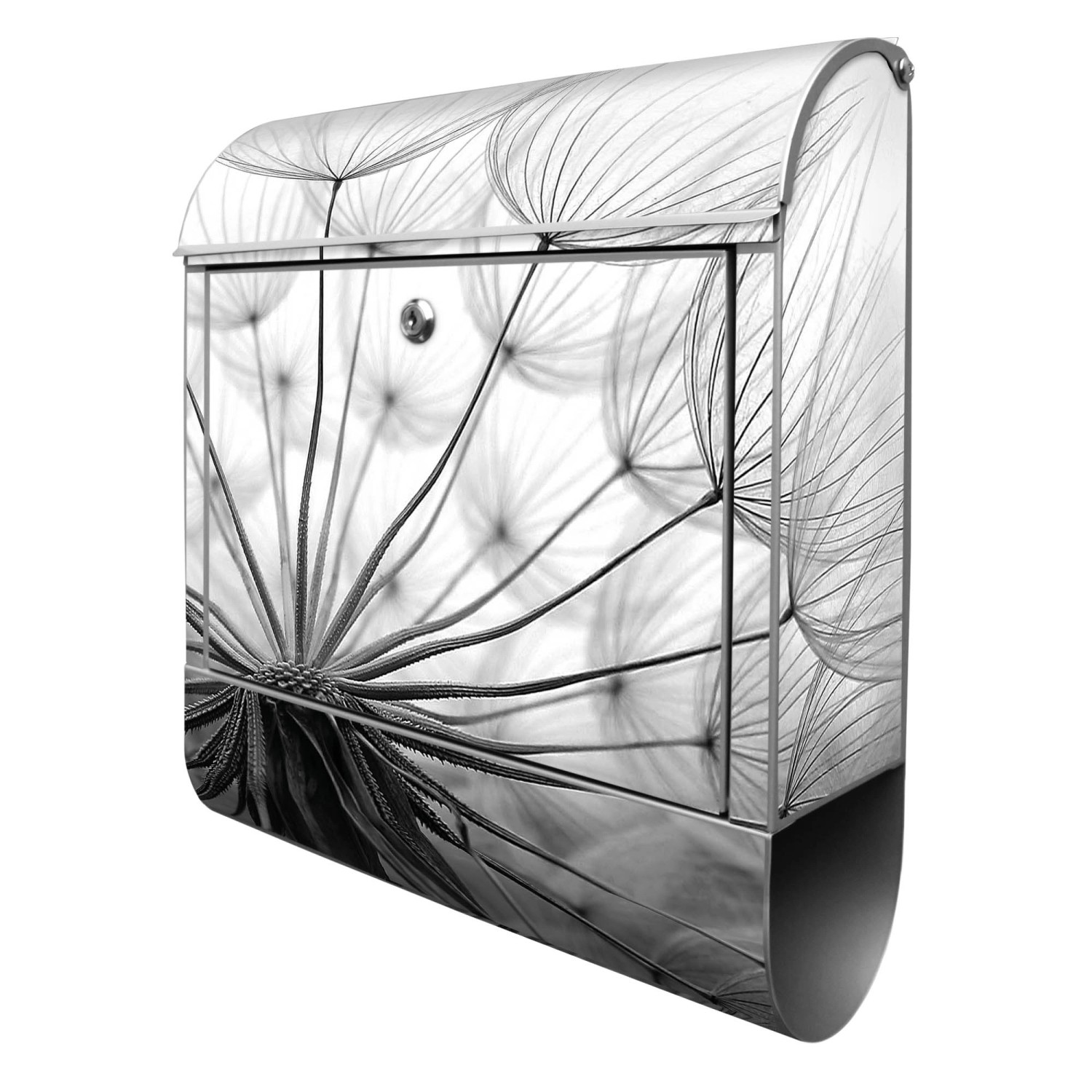 Banjado Design Briefkasten Silber Pulverbeschichtet 39x47x14cm 2 Schlüssel günstig online kaufen