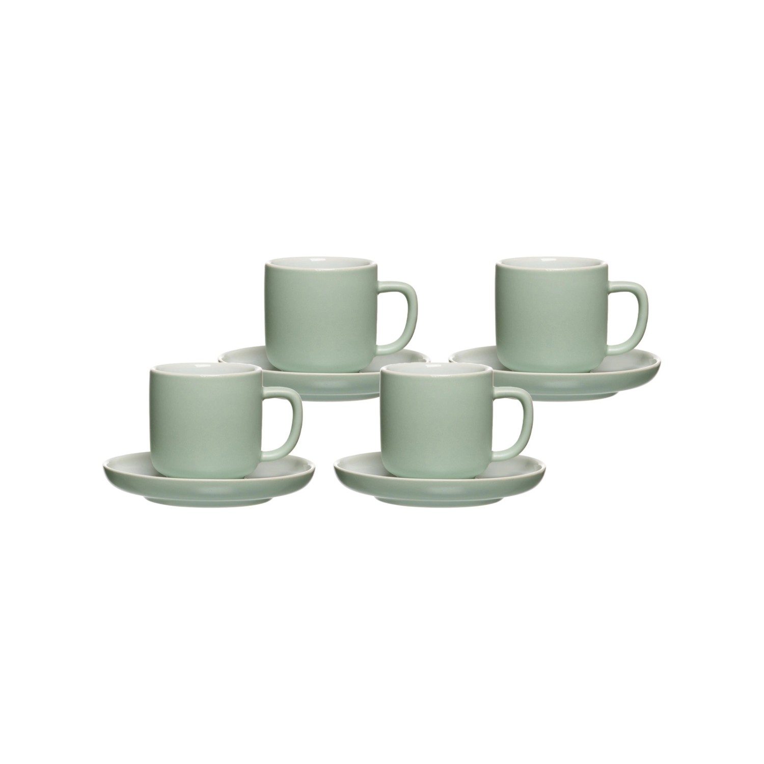 Ritzenhoff & Breker Jasper Espressotasse mit Untertasse 100 ml 4er Set Mint günstig online kaufen