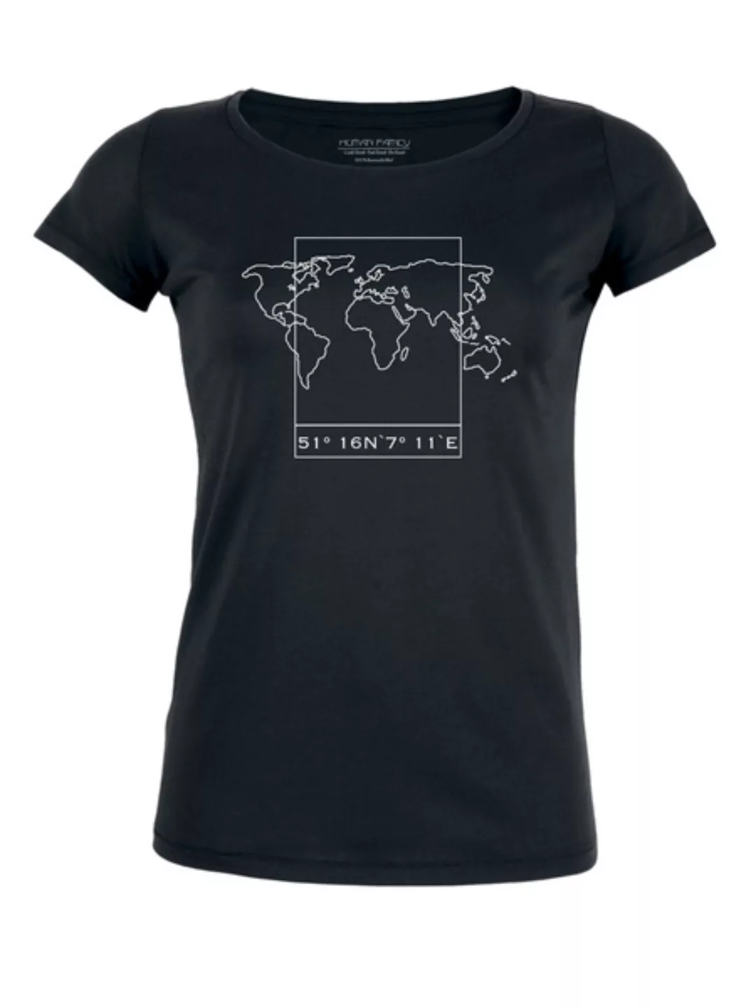 T-shirt - Damen - Amorous "Worldmap" günstig online kaufen