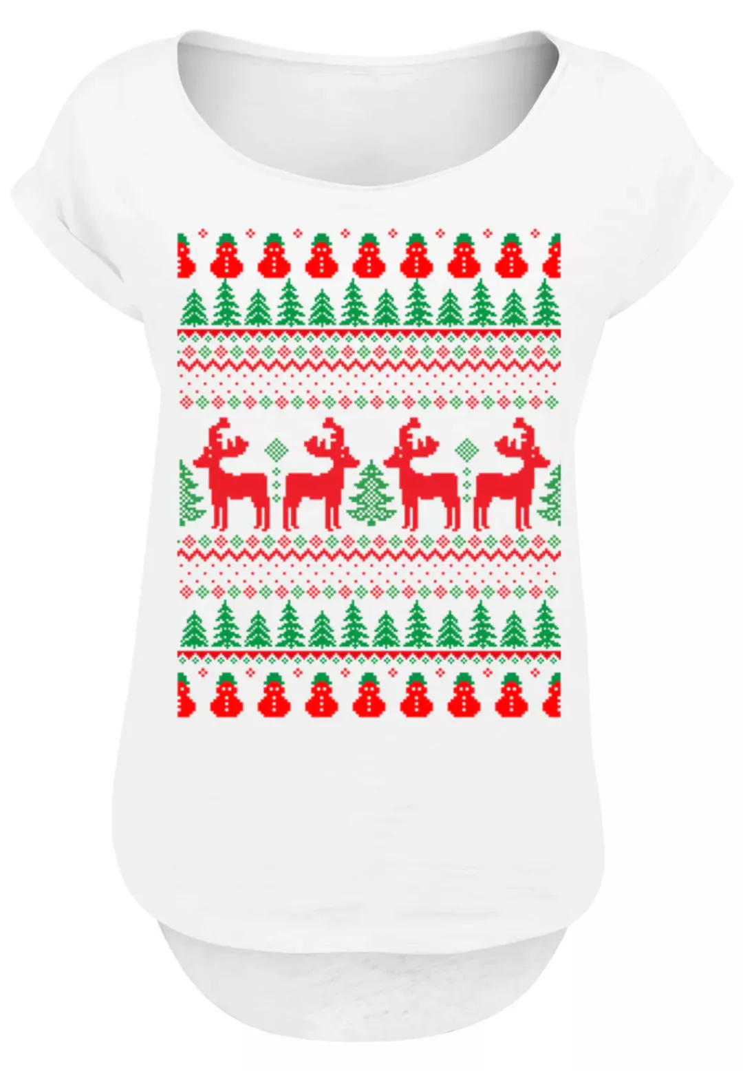 F4NT4STIC T-Shirt "Christmas Reindeers Weihnachten Muster", Print günstig online kaufen