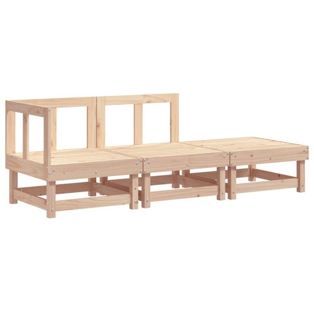 vidaXL Sofaelement 3-tlg. Garten-Lounge-Set Massivholz Kiefer (1 St) günstig online kaufen