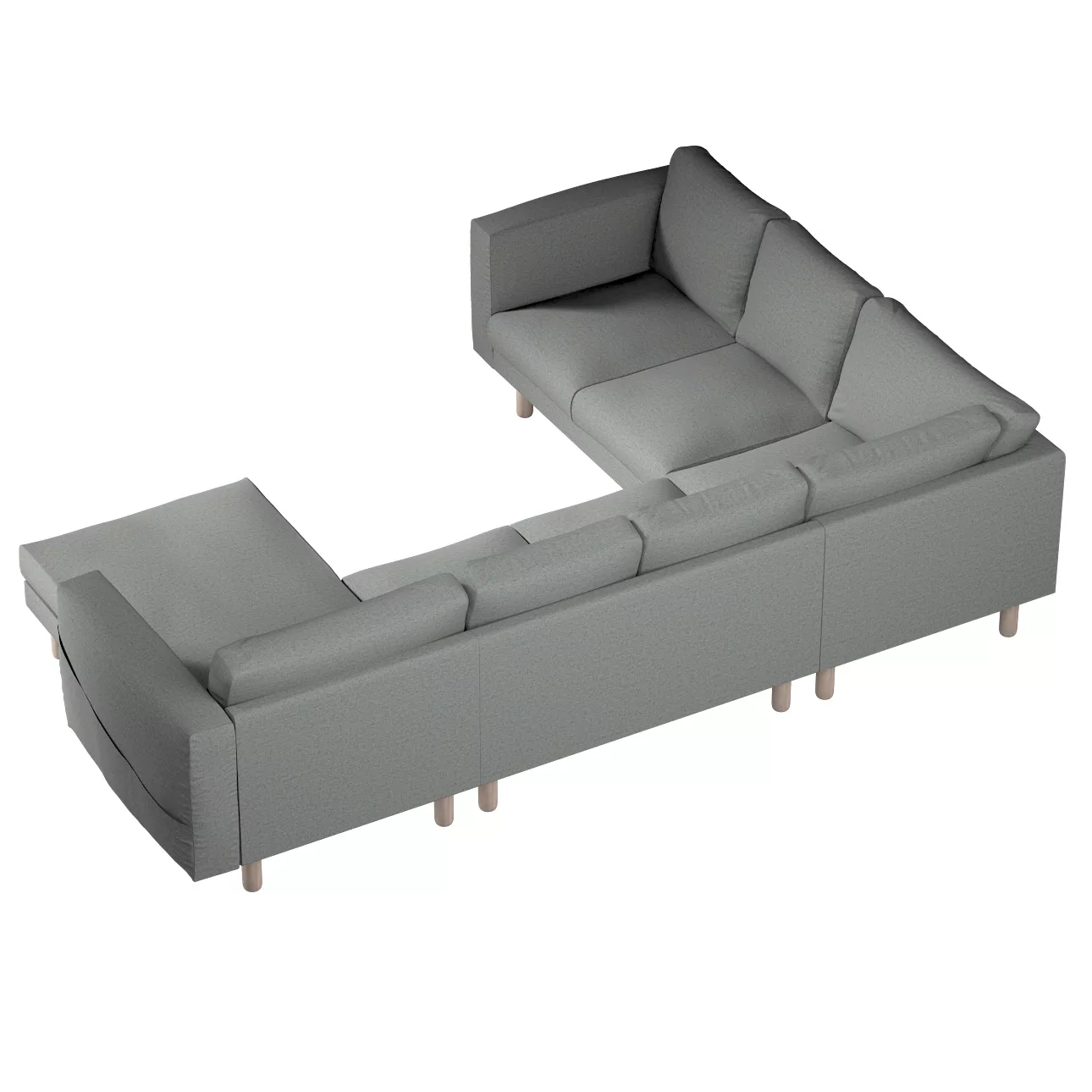 Bezug für Norsborg 5-Sitzer Ecksofa mit Recamiere, blau, Norsborg Bezug für günstig online kaufen