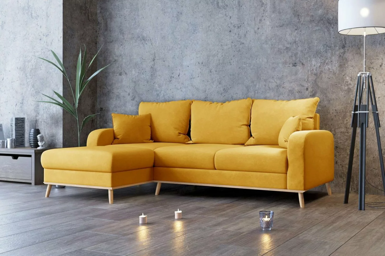 Stylefy Ecksofa Ontario, L-Form, Eckcouch, Ottomane links oder rechts beste günstig online kaufen