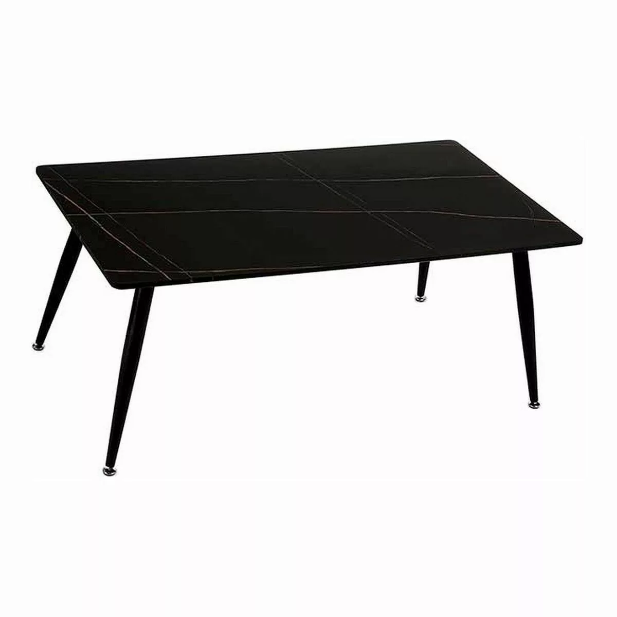 Couchtisch Marmor Schwarz Metall Melamine Dm (60 X 45 X 110 Cm) günstig online kaufen