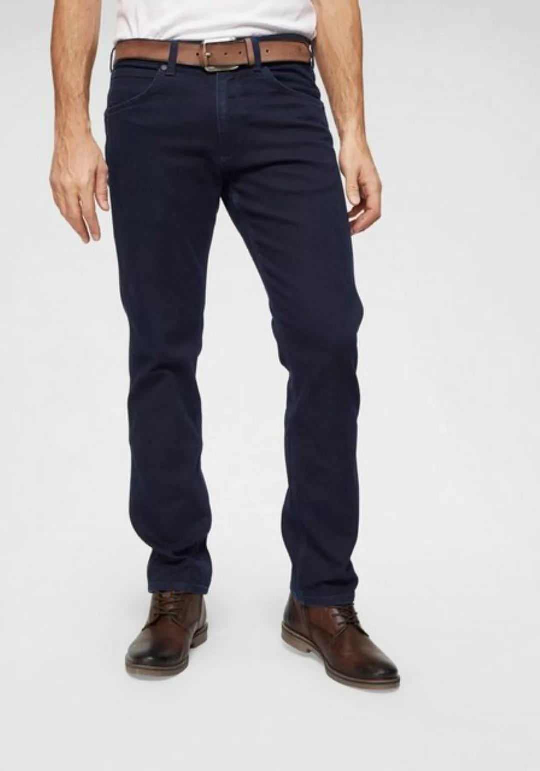 Wrangler Herren Jeans Greensboro - Regular Fit - Blau - Black Back günstig online kaufen