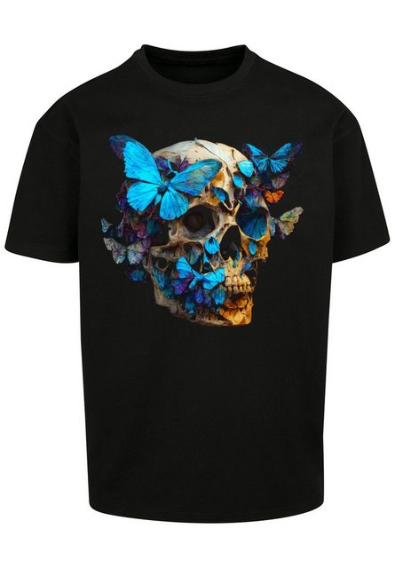 F4NT4STIC T-Shirt Schmetterling Skull OVERSIZE TEE Print günstig online kaufen