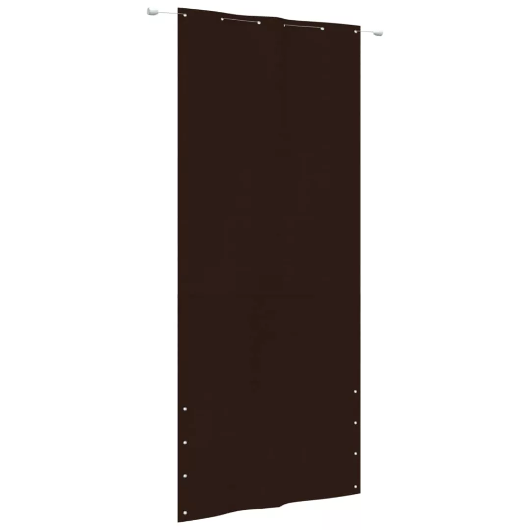 Vidaxl Balkon-sichtschutz Braun 120x240 Cm Oxford-gewebe günstig online kaufen