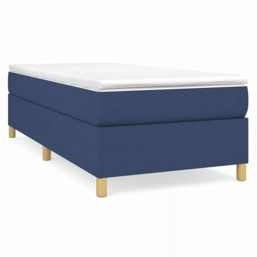 furnicato Bett Bettgestell Blau 90x190 cm Stoff (1-tlg) günstig online kaufen