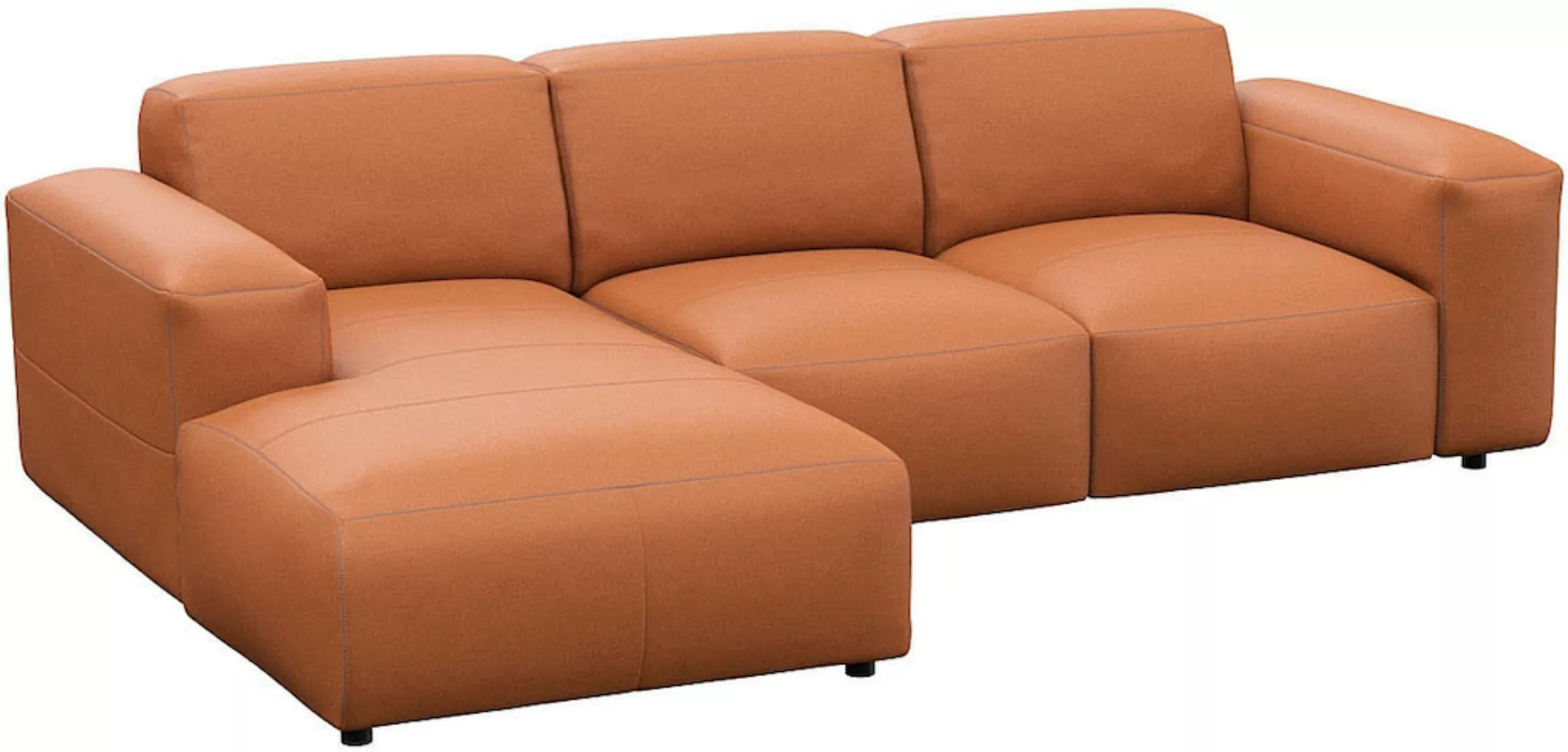 FLEXLUX Ecksofa »Lucera Chaislongue rechts oder links«, modern & anschmiegs günstig online kaufen