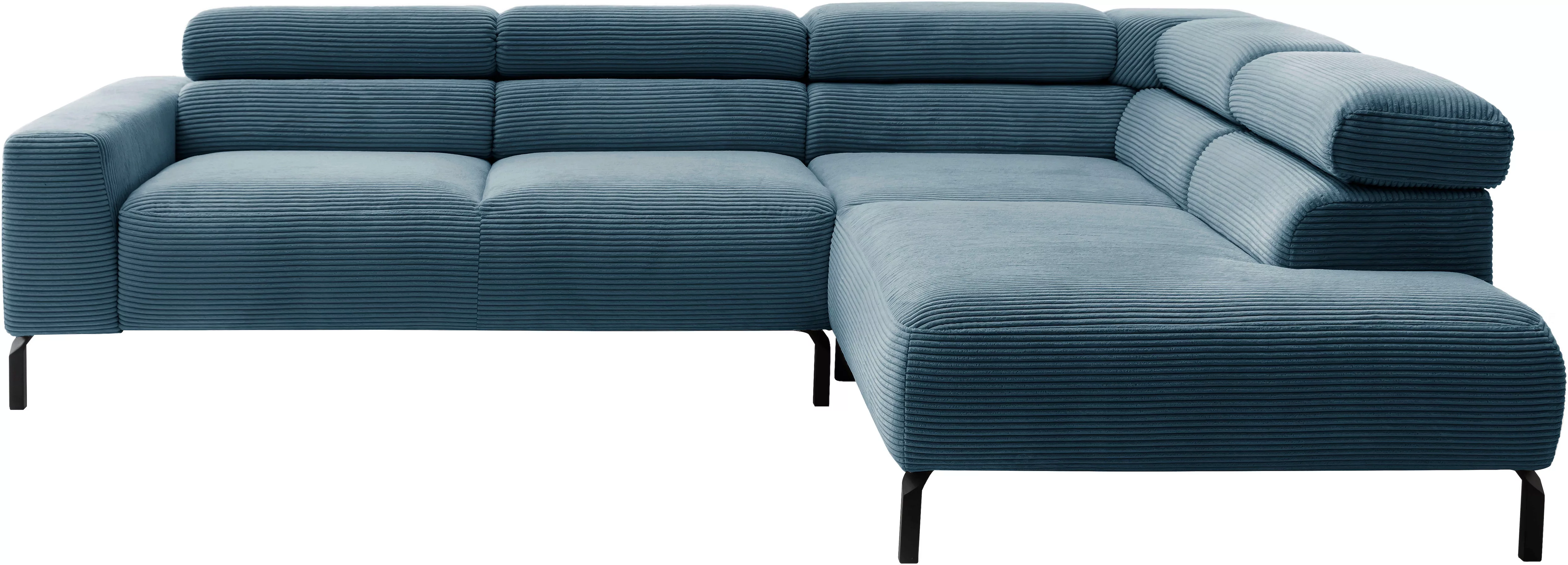 Places of Style Ecksofa »Antonelli, L-Form, inkl. Kopfteilverstellung, Brei günstig online kaufen