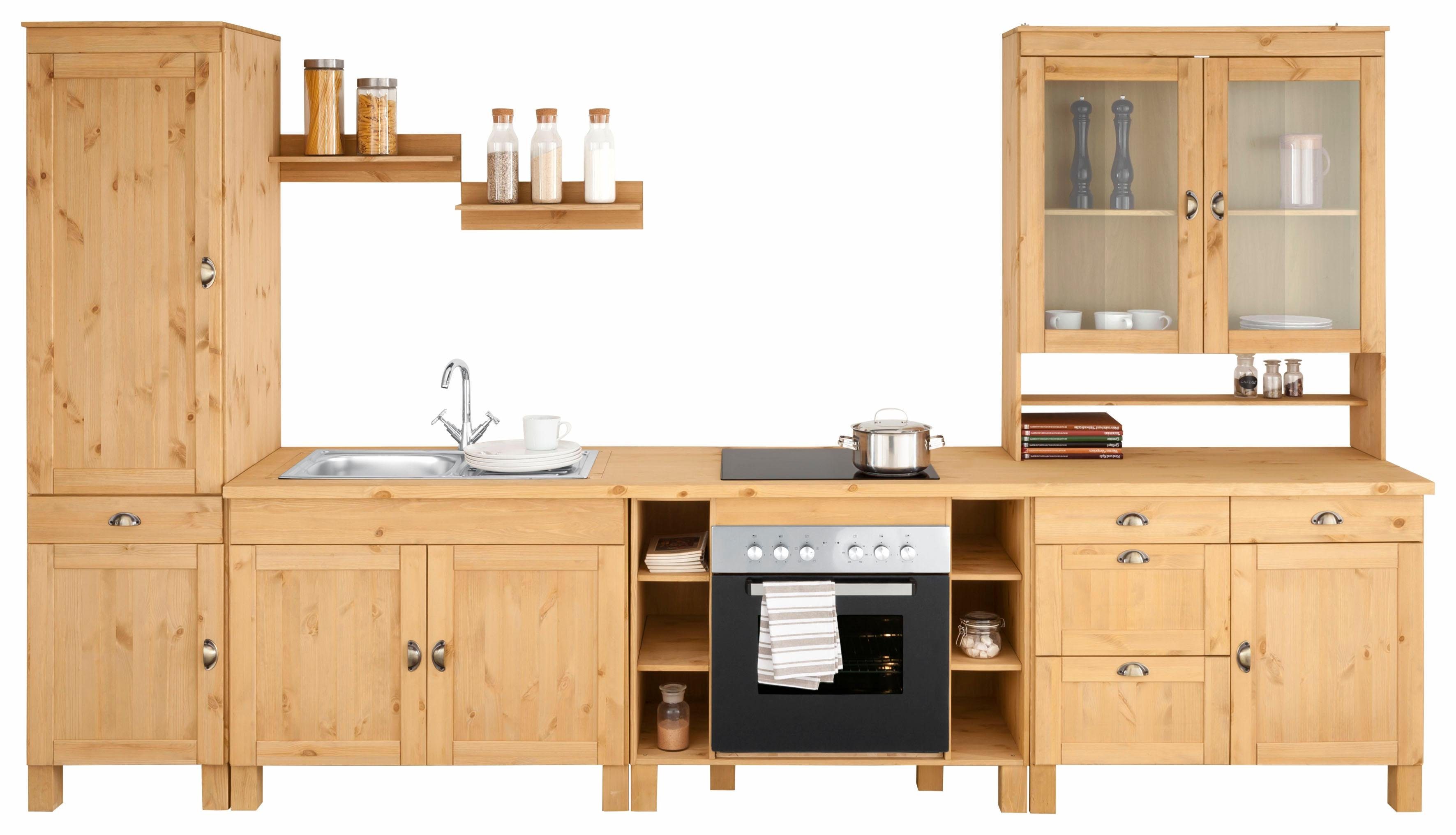 Home affaire Küchenzeile "Oslo", Breite 350 cm, Arbeitsplatte 35mm stark, o günstig online kaufen