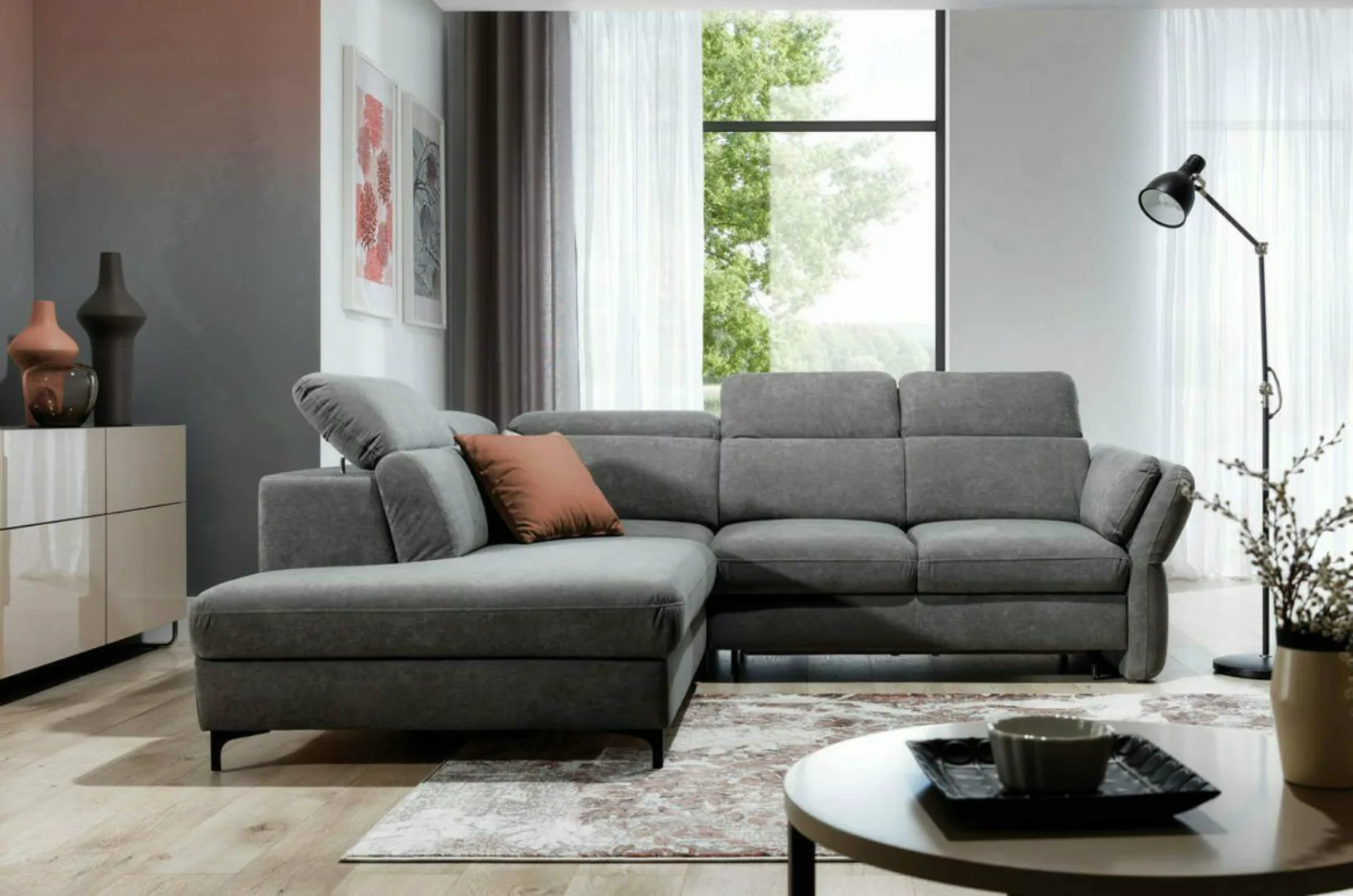 JVmoebel Ecksofa, Bettkasten Ecksofa L-Form Sofa Wohnlandschaft Garnitur günstig online kaufen