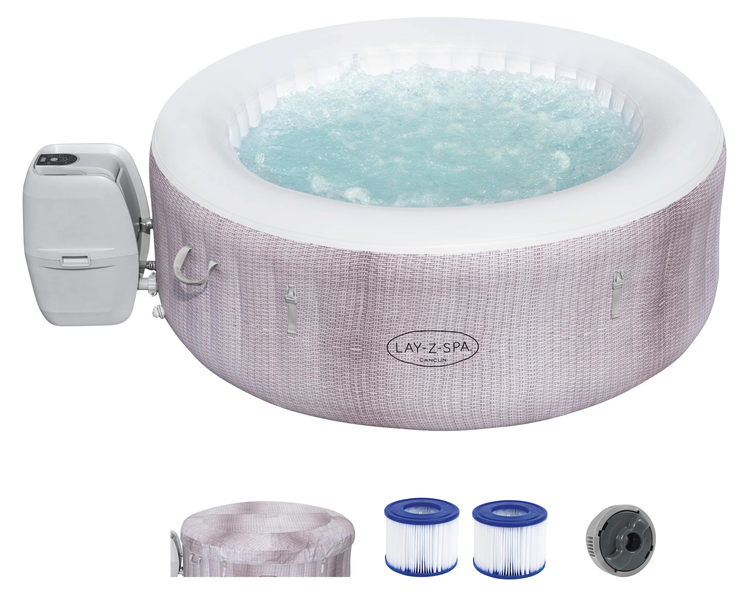 Bestway Whirlpool "LAY-Z-SPA Cancun AirJet™", ØxH: 180x66 cm, für bis zu 4 günstig online kaufen