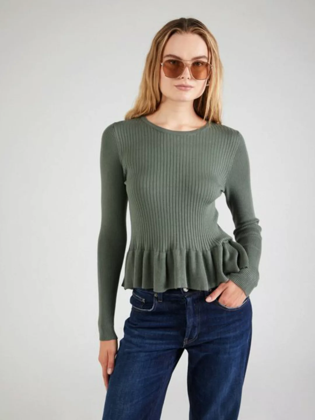 Vero Moda Strickpullover VMGLORY (1-tlg) Schößchen günstig online kaufen