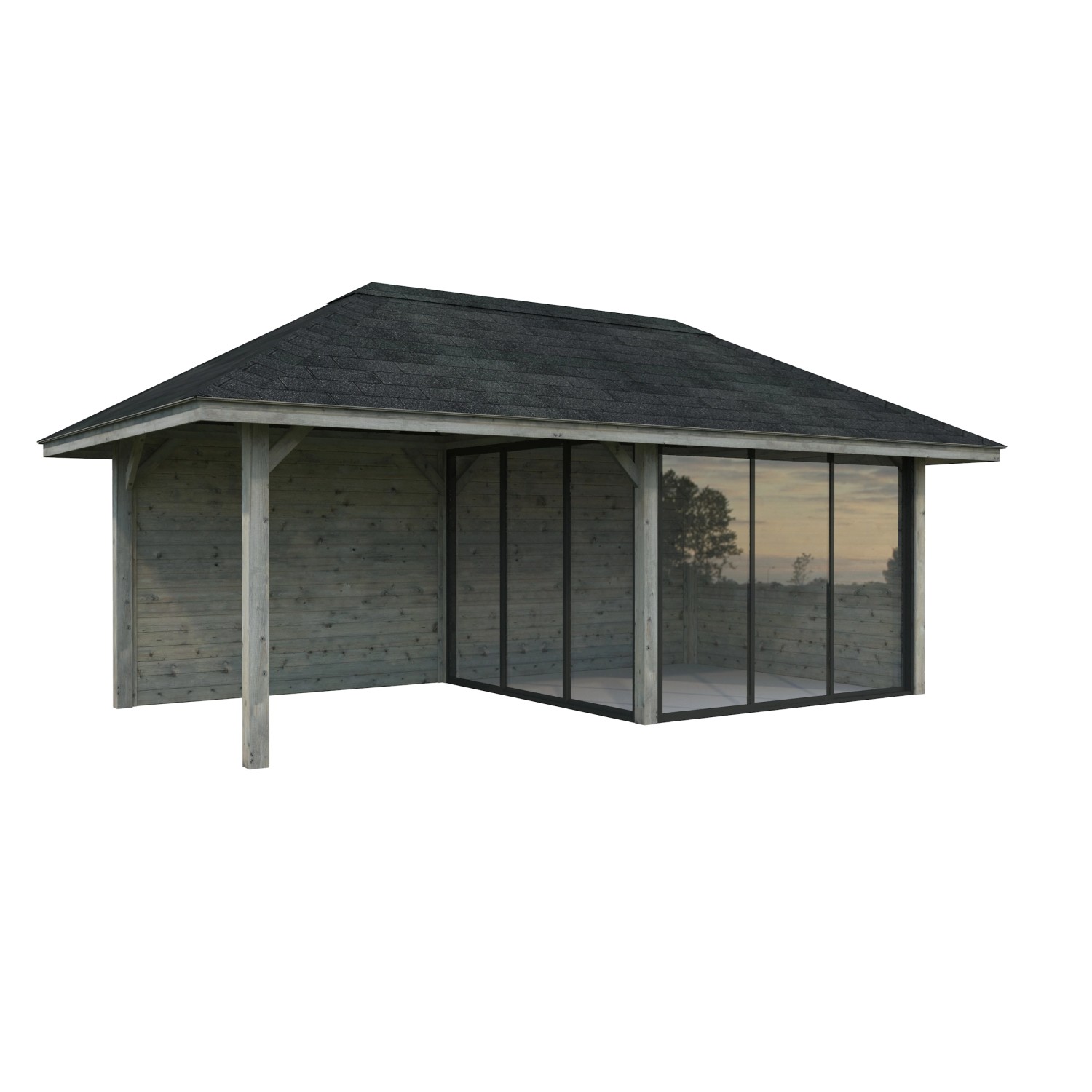 Palmako Pavillon Bianca Set205 Slide Grau Tauchgrundiert 588 cm x 300 cm FS günstig online kaufen