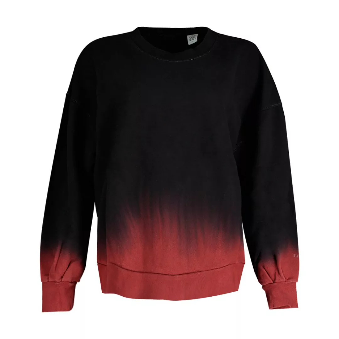Levi's – Pai – Sweatshirt im Dip-Dye-Design in Kaviarschwarz und Krapprot günstig online kaufen