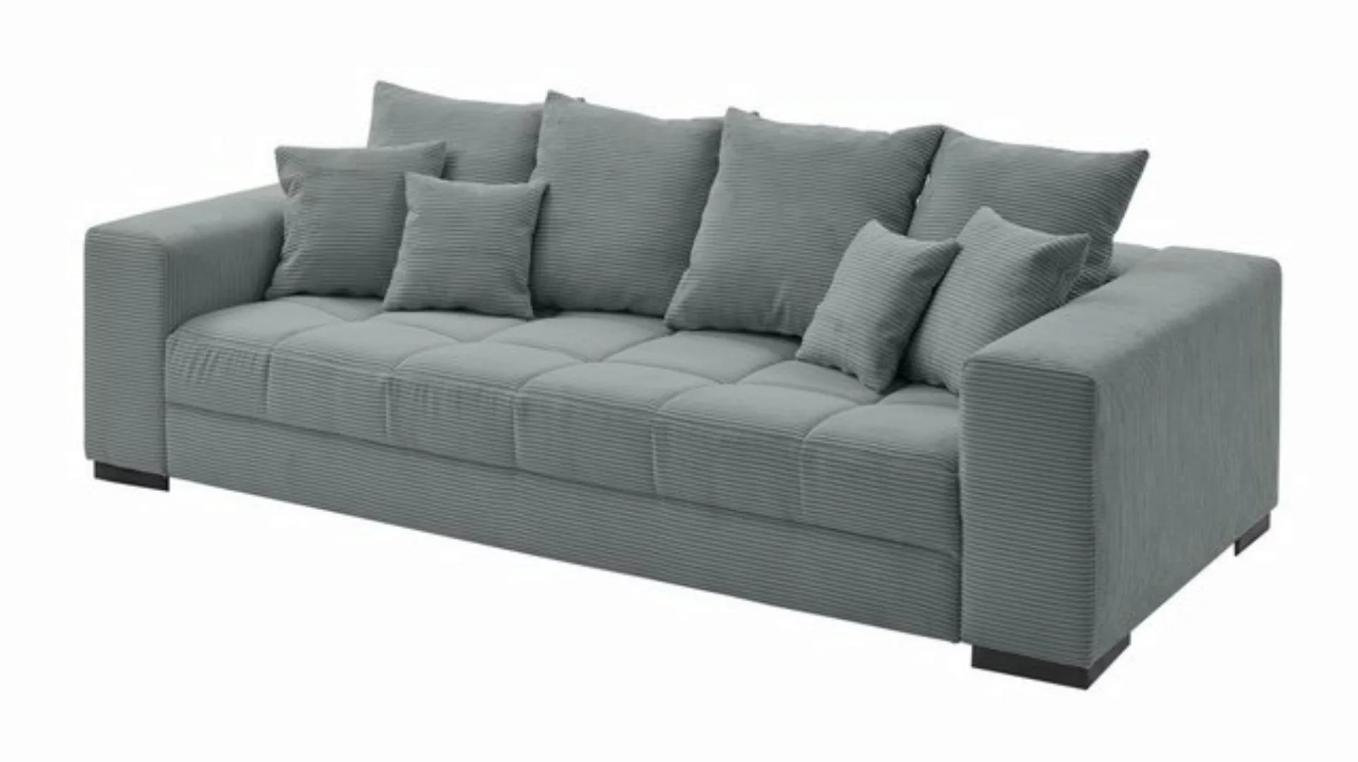 Massivart® Big-Sofa BORNEO Cord beige oder grau 254 cm / 4-Sitzer Cordsofa, günstig online kaufen