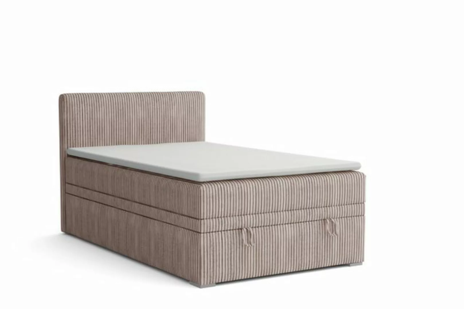 Deine Möbel 24 Boxspringbett DENIS MINI Boxbett Polsterbett Kompletbett Vel günstig online kaufen