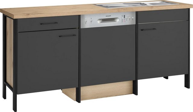 OPTIFIT Spülenschrank "Tokio", 192 cm breit, mit Stahlgestell, mit Vollausz günstig online kaufen