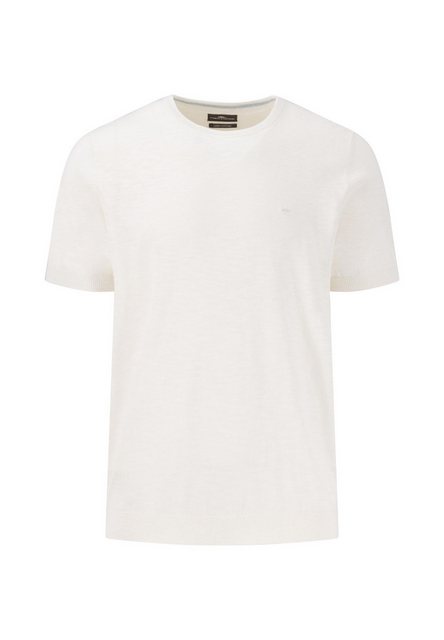 FYNCH-HATTON Kurzarmshirt O-Neck, Cotton Linen Shortsleeve günstig online kaufen