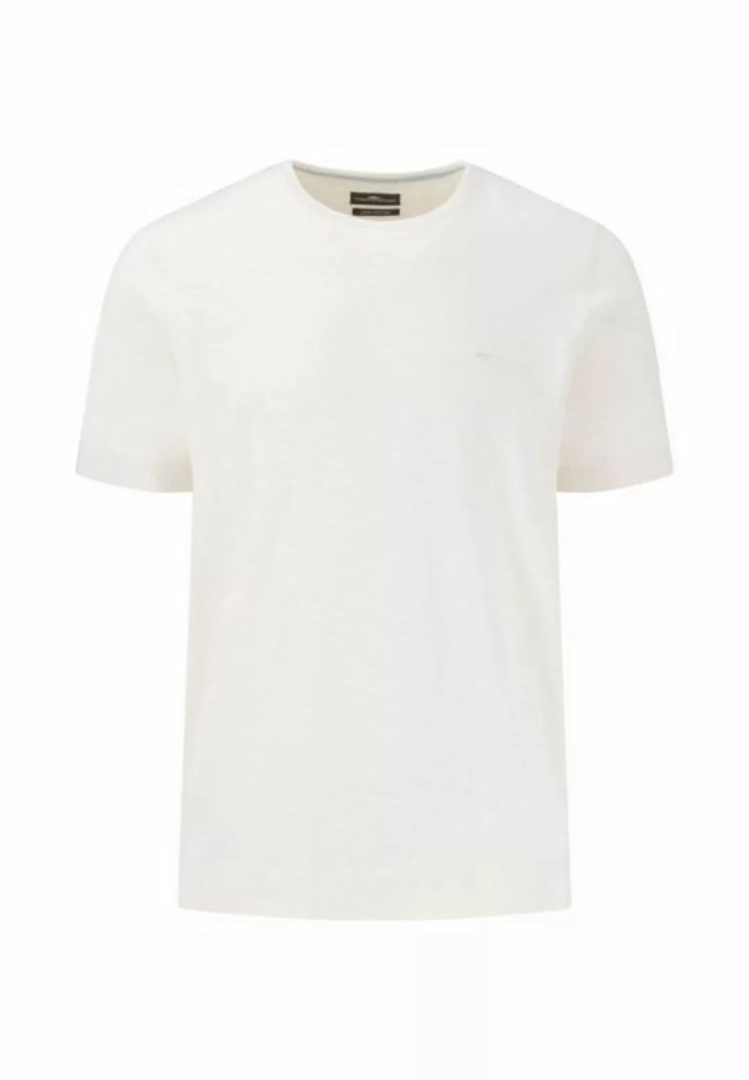 FYNCH-HATTON Kurzarmshirt O-Neck, Cotton Linen Shortsleeve günstig online kaufen