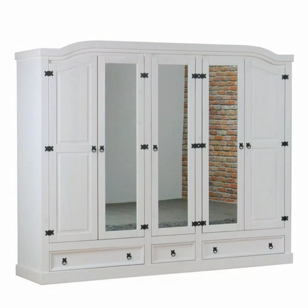 ebuy24 Kleiderschrank New Mexico Kleiderschrank 5 türig mit 3 Spiegeltür günstig online kaufen