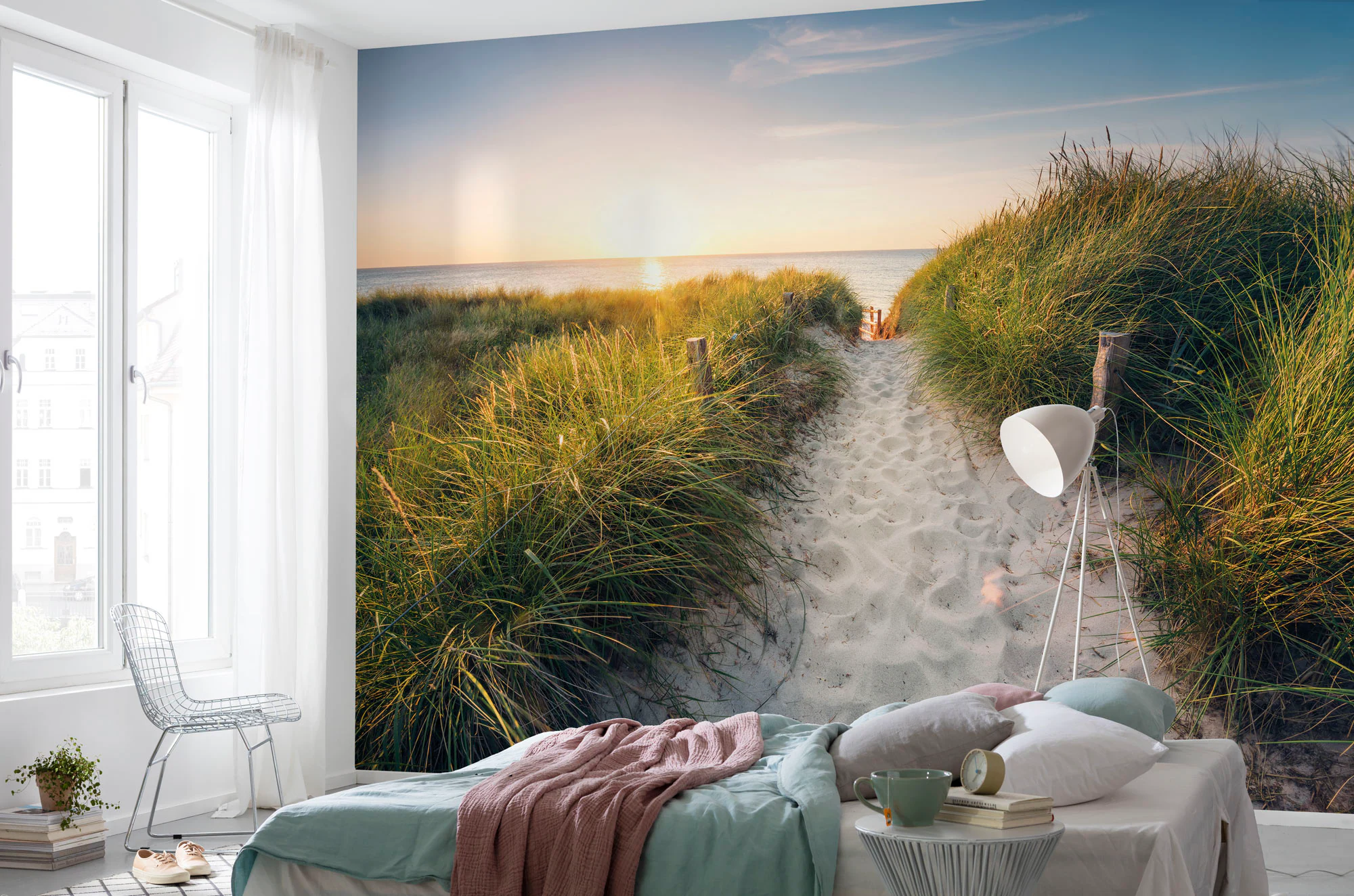 Komar Fototapete »Vlies - Way to the Beach - Größe 368 x 248 cm«, bedruckt, günstig online kaufen