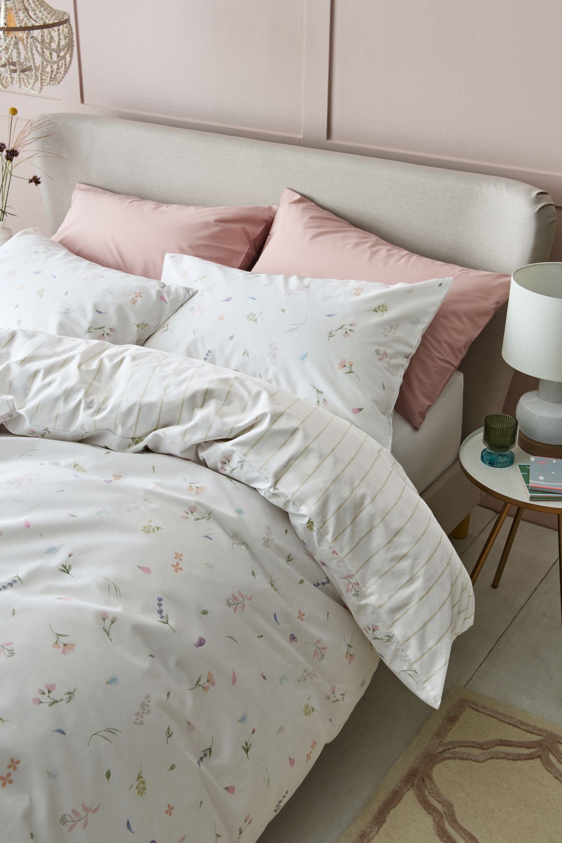 Next Bett-Set Wendebare Scandi Schmetterling Baumwollbettwäsche, günstig online kaufen