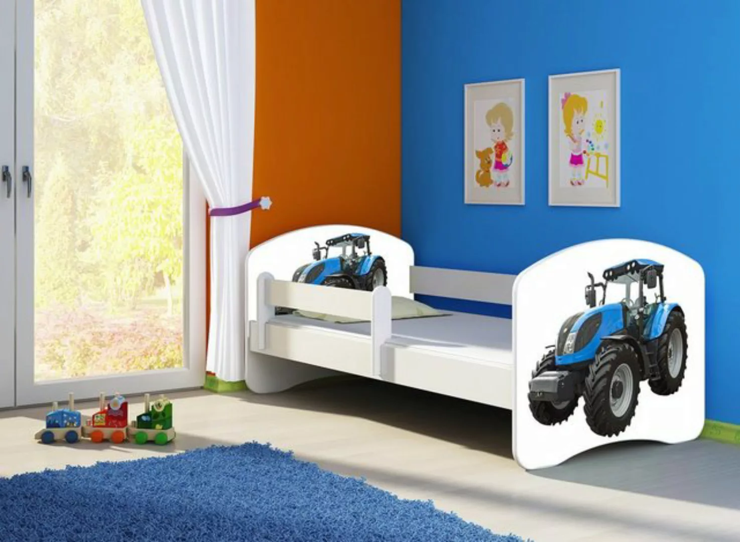 Clamaro Kinderbett (Kinderbett, Babybett 70x140, 80x160, 80x180cm Juniorbet günstig online kaufen