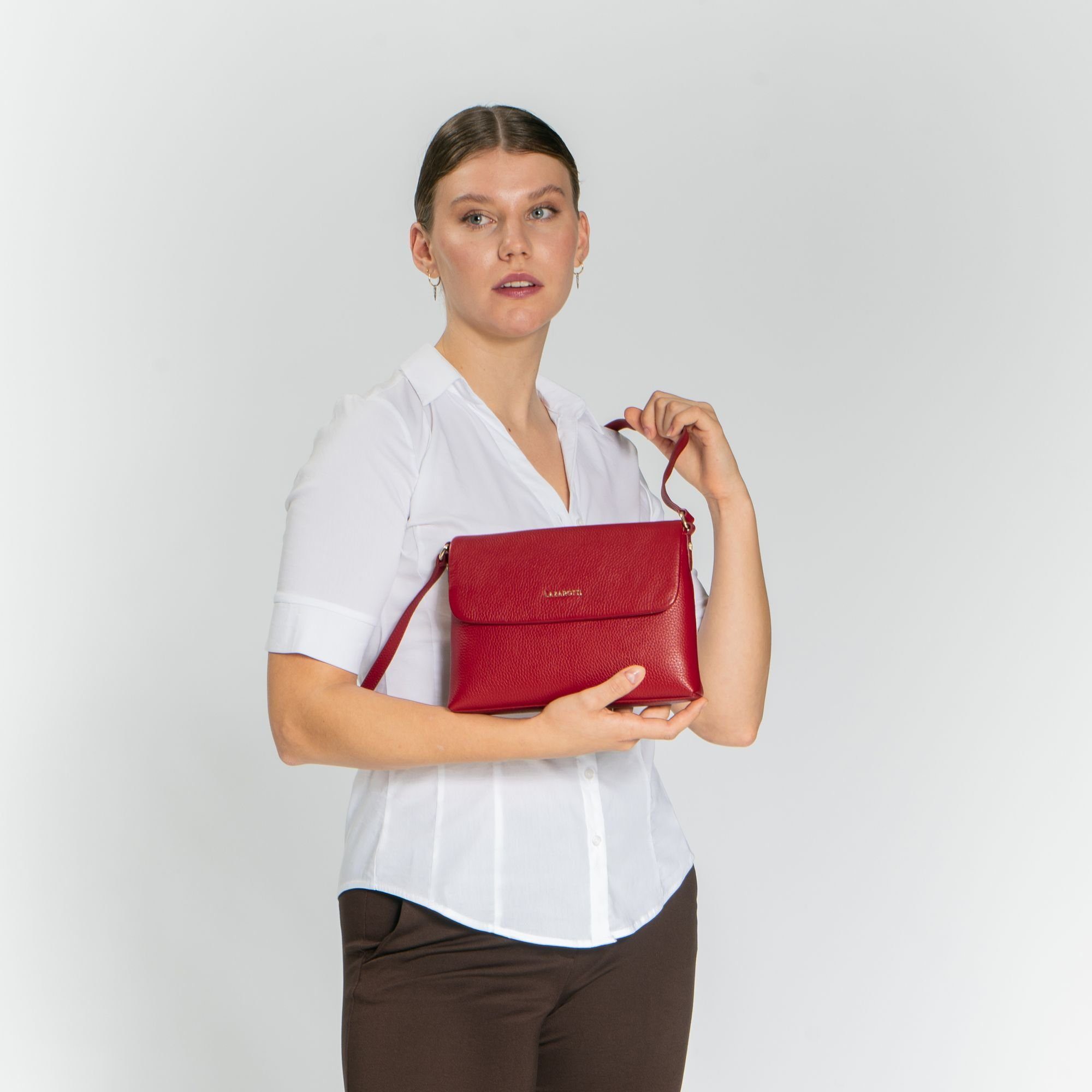 Lazarotti Umhängetasche Bologna Leather, aus echtem günstig online kaufen