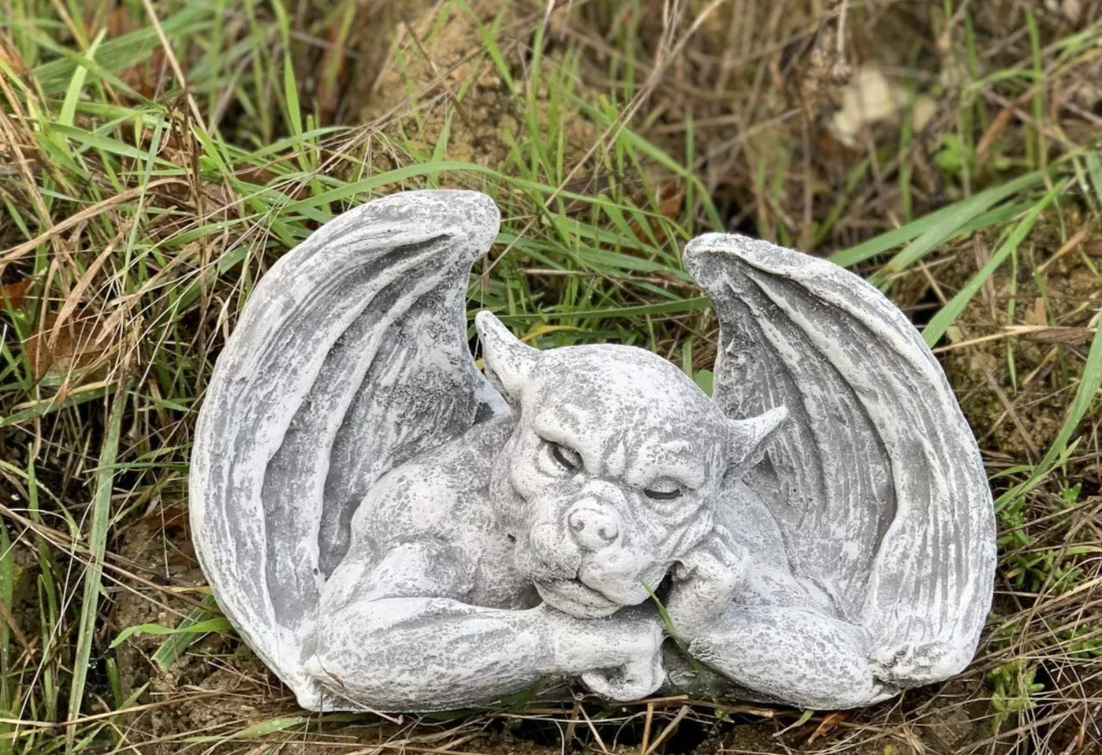 Stone and Style Gartenfigur Steinfigur Gargoyle günstig online kaufen