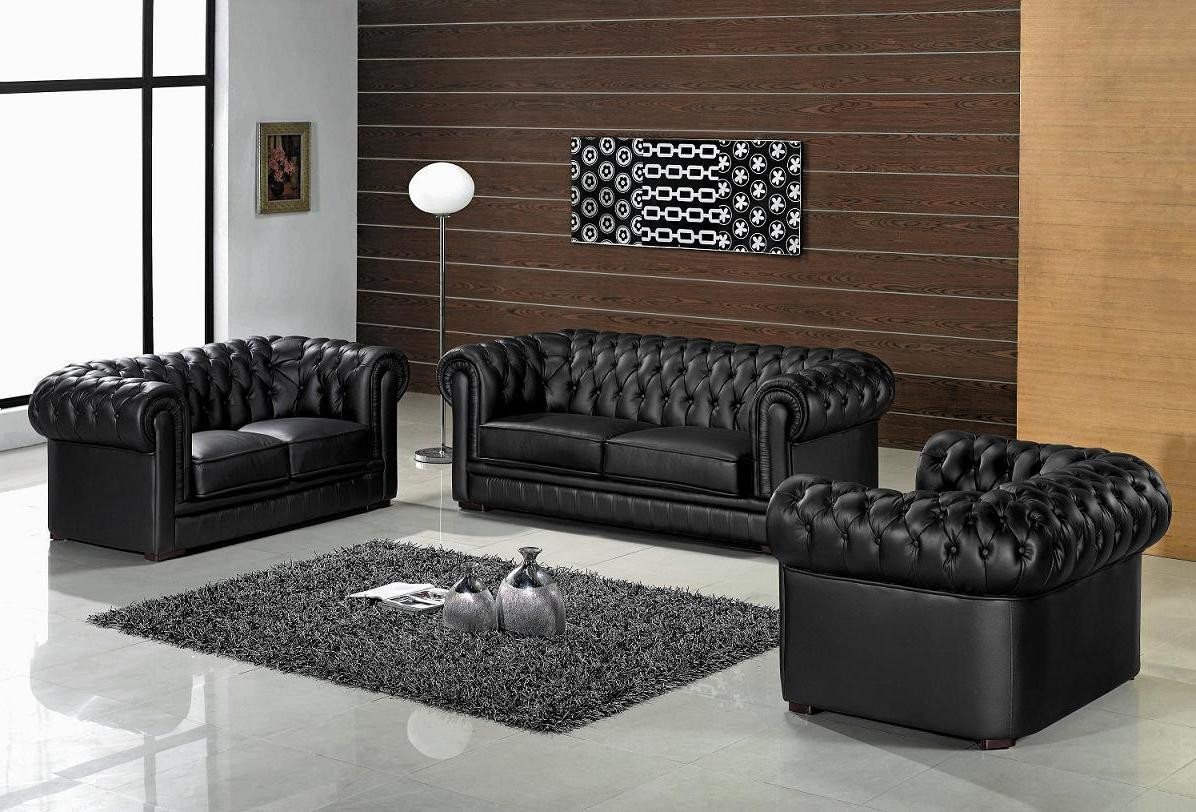 Xlmoebel Sofa Sofa-Set Chesterfield Möbel Sitzgruppe Sofa Polstermöbel Lede günstig online kaufen