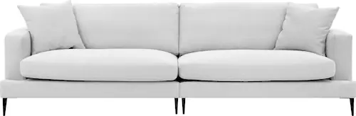 Leonique Big-Sofa "Cozy", mit losen Kissen und Metallbeinen günstig online kaufen