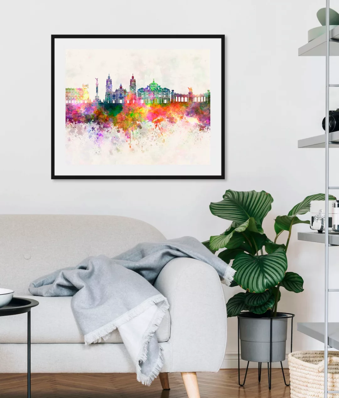 queence Bild "Skyline Color Splash", Städte-Stadt-Deutschland-Kunst-Berlin, günstig online kaufen