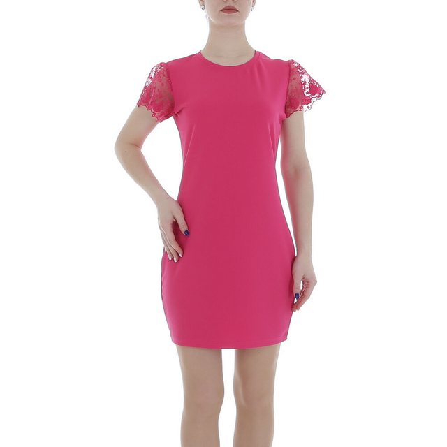 Ital-Design Sommerkleid Damen Freizeit (86164394) Spitze Minikleid in Pink günstig online kaufen