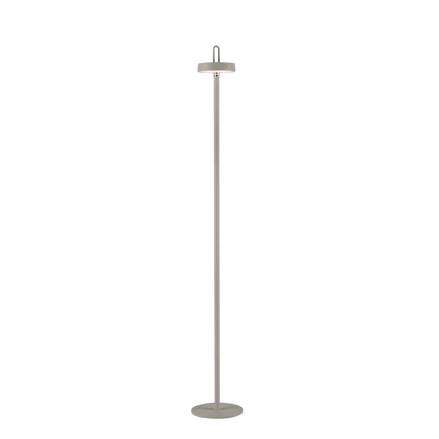 Just Light. LED-Akku-Stehleuchte Amag Greige 125,2 cm x Ø 18 cm günstig online kaufen