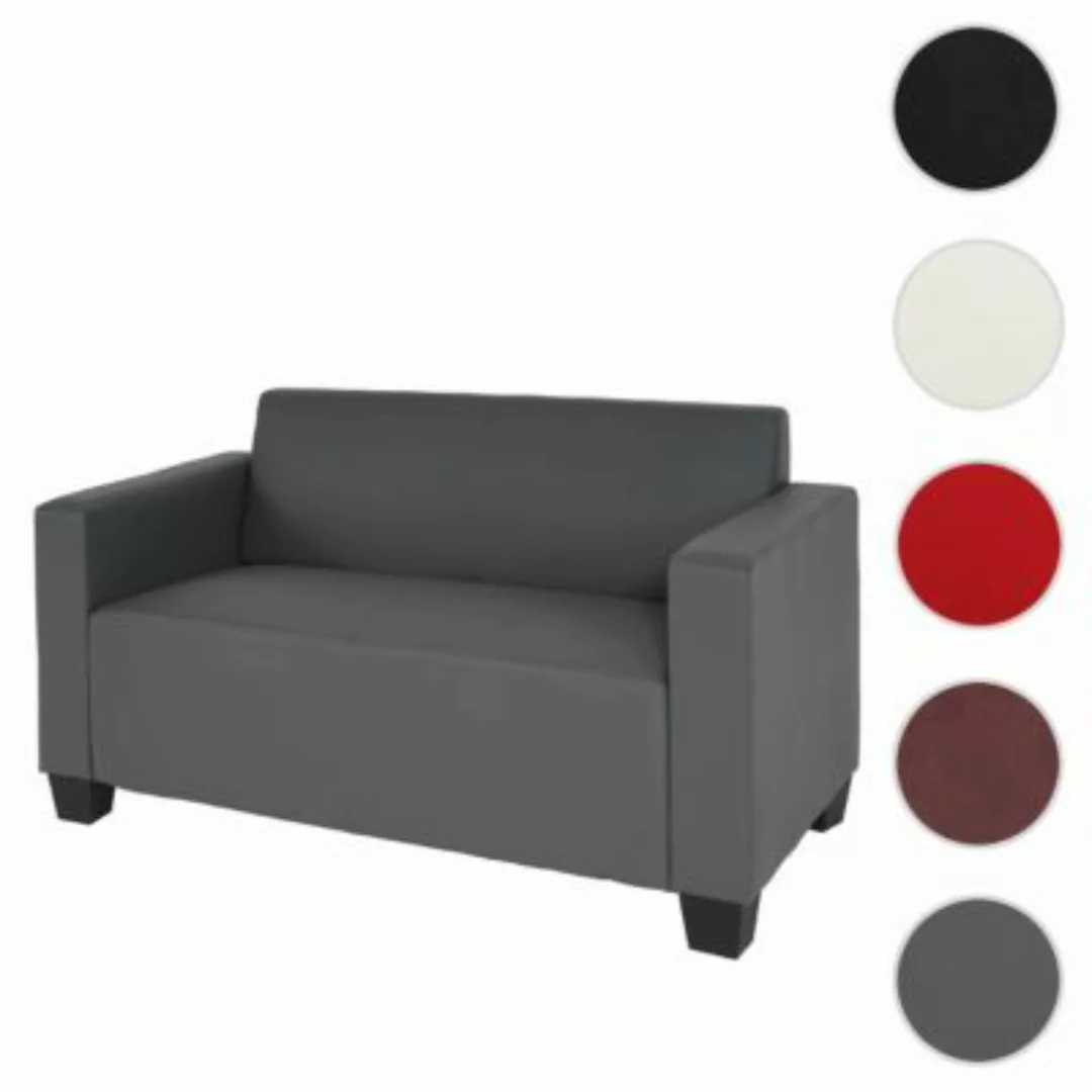 HWC Mendler 2er Sofa grau günstig online kaufen