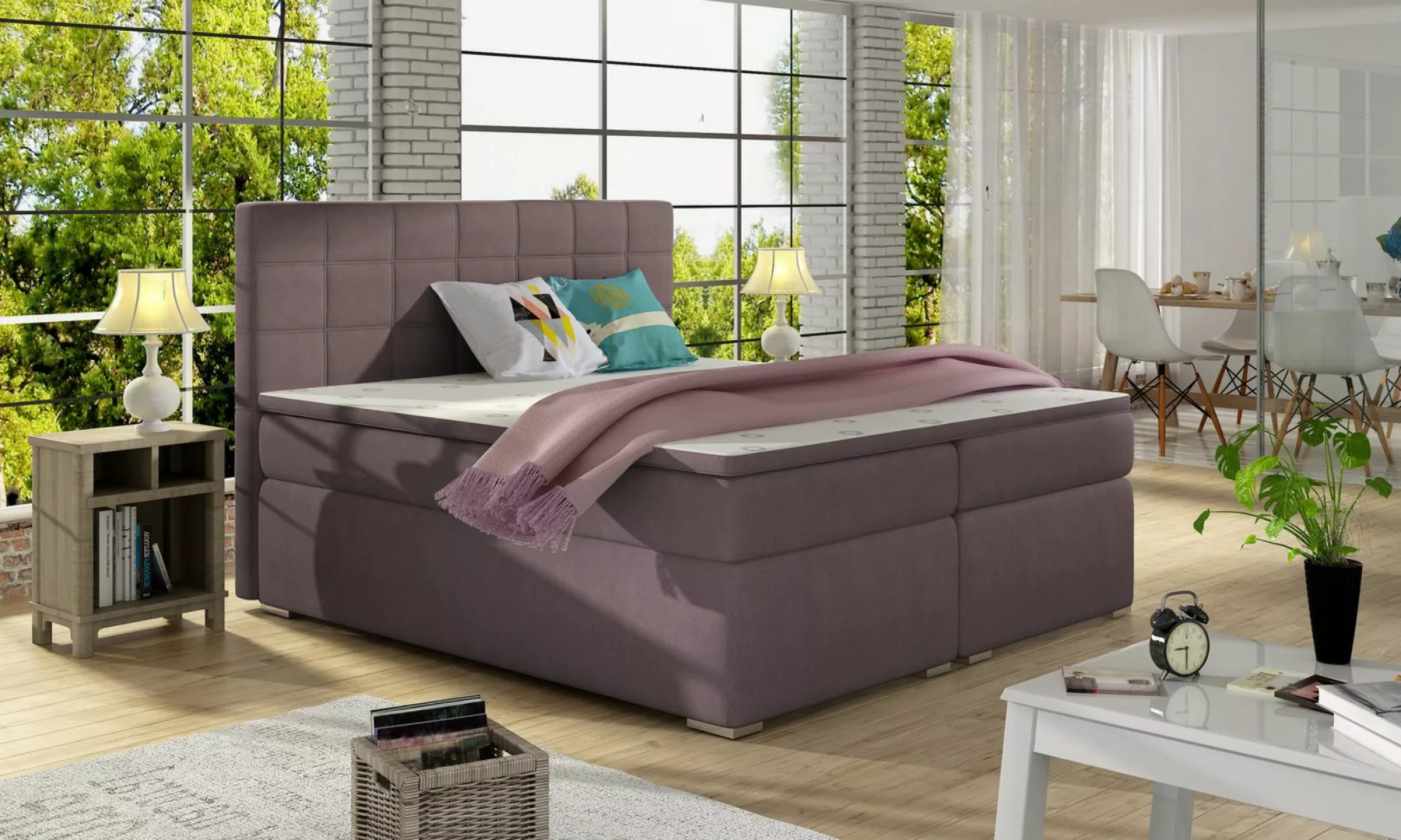 ALTDECOR Boxspringbett SEREN (Bettkasten, H3 Matratze Bonellfederung, Toppe günstig online kaufen