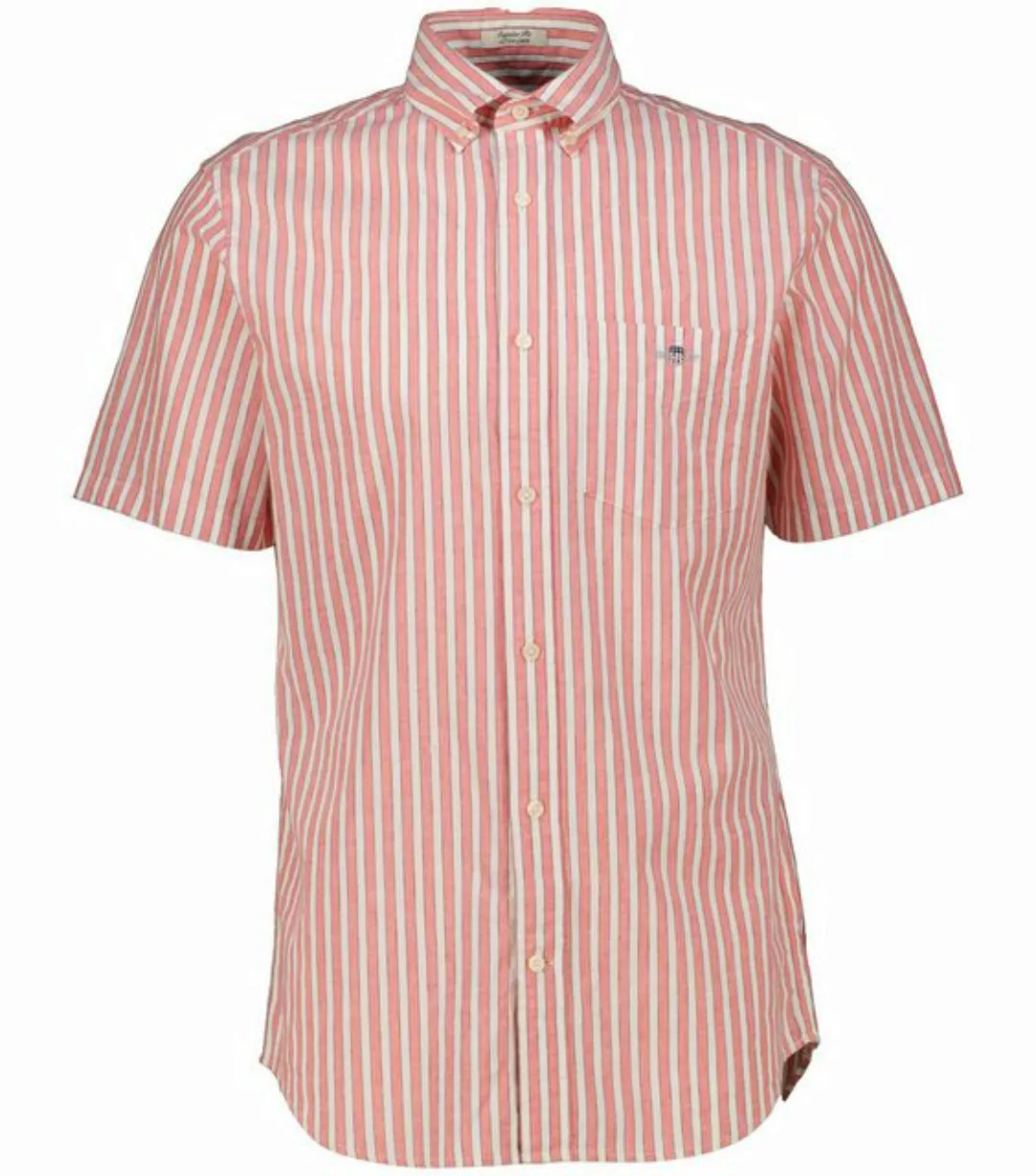 Gant Langarmhemd Herren Hemd COTTON LINEN STRIPE Regular Fit (1-tlg) günstig online kaufen