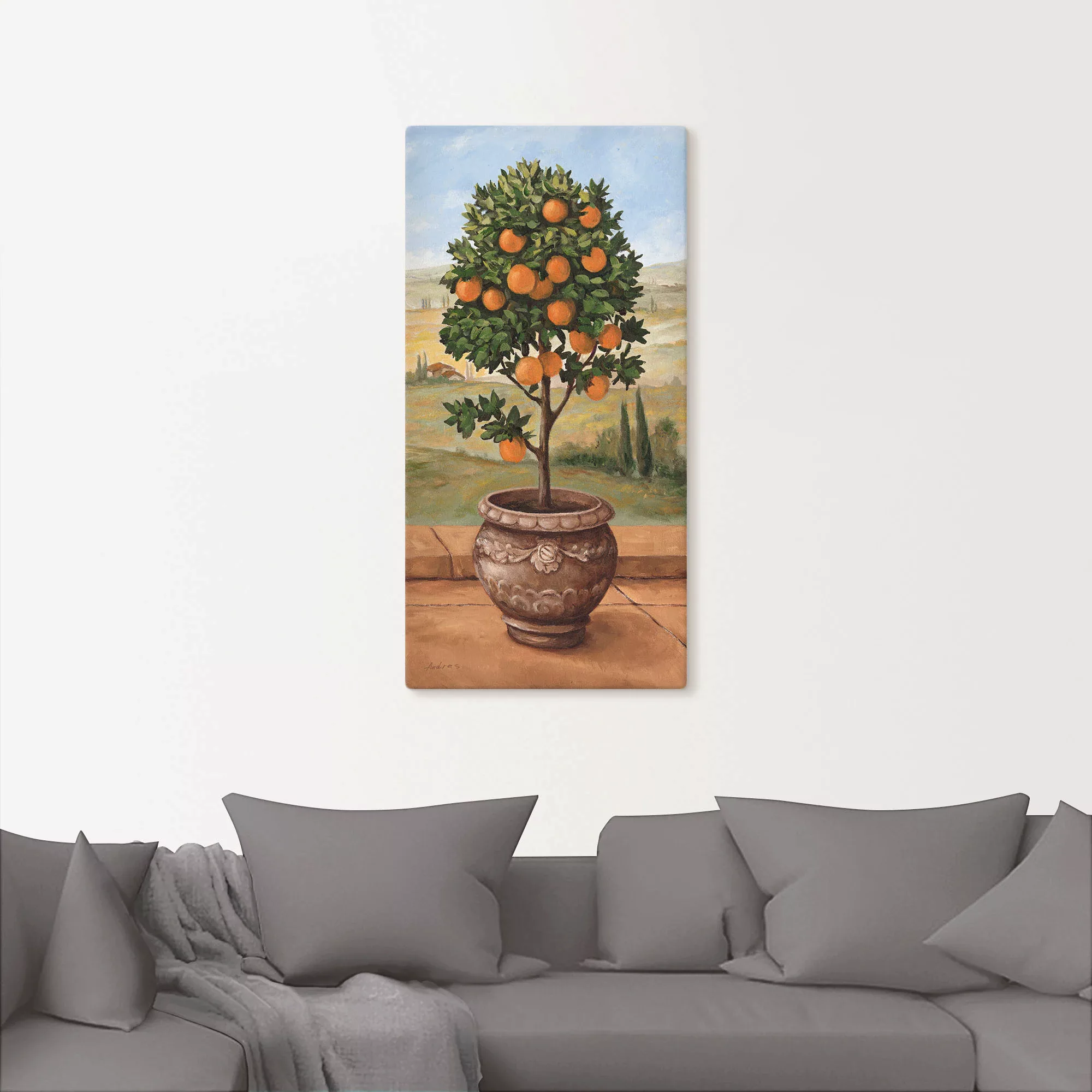 Artland Wandbild "Orangenbaum", Bäume, (1 St.) günstig online kaufen