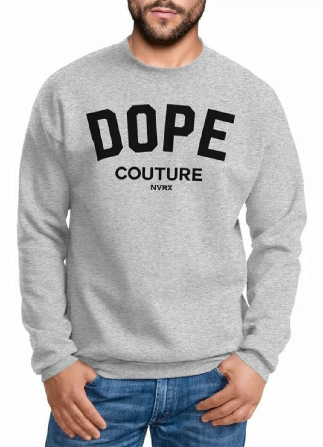 Neverless Sweatshirt Sweatshirt Herren DOPE COUTURE Rundhals-Pullover Never günstig online kaufen