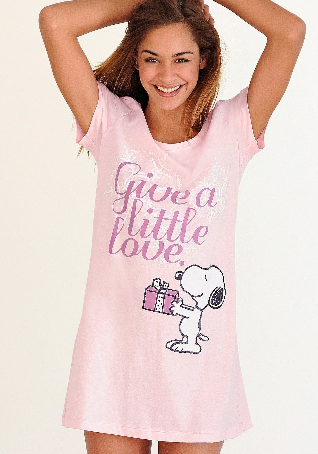 PEANUTS Sleepshirt mit Snoopy-Print in Minilänge günstig online kaufen